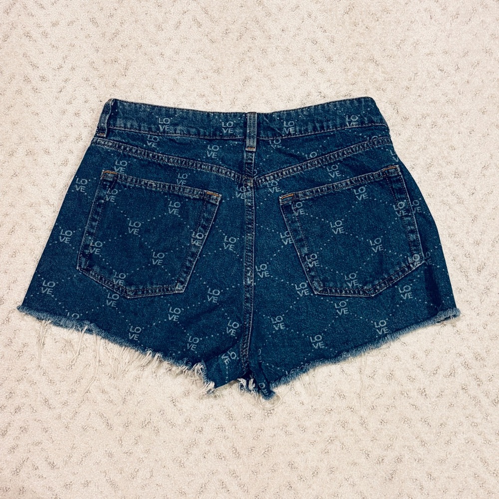 HM Divided Denim Shorts Womens Size 10 Blue Jean High Waist Daisy Dukes Festival - Picture 3 of 11